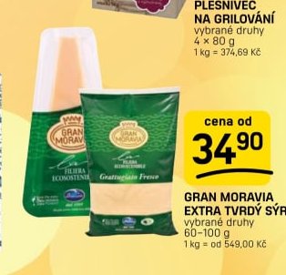 GRAN MORAVIA EXTRA TVRDÝ SÝR