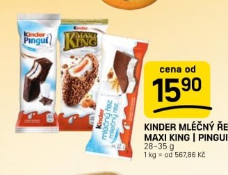 KINDER MLÉČNÝ ŘEZ | MAXI KING | PINGUI