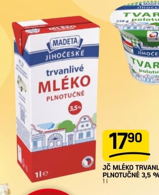 JČ MLÉKO TRVANLIVÉ PLNOTUČNÉ 3,5 %