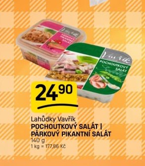 Lahůdky Vavřík POCHOUTKOVÝ SALÁT / PÁRKOVÝ PIKANTNÍ SALÁT