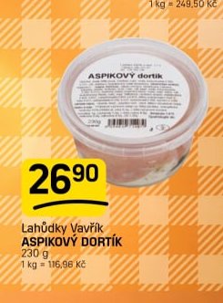 Lahůdky Vavřík ASPIKOVÝ DORTÍK