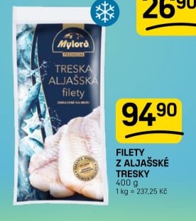 FILETY Z ALJAŠSKÉ TRESKY