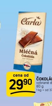 ČOKOLÁDA CARLA