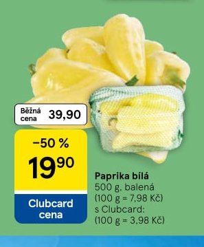 Paprika bílá