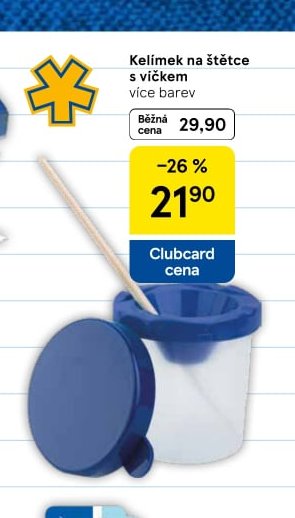Kelímek na štětce více barev