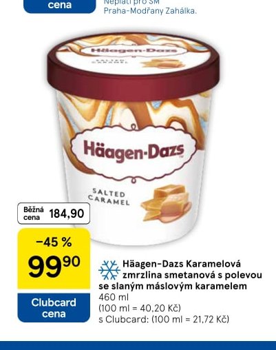 Häagen-Dazs Karamelová zmrzlina smetanová s polevou