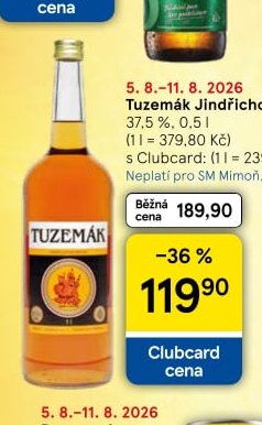 Tuzemák Jindřichohradecký 37,5 % 0,5 l
