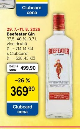 Beefeater Gin 37,5 % 0,7 l