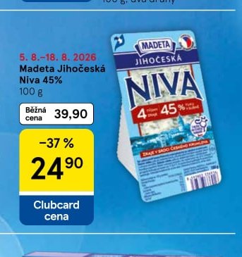 Madeta Jihočeská Niva 45%