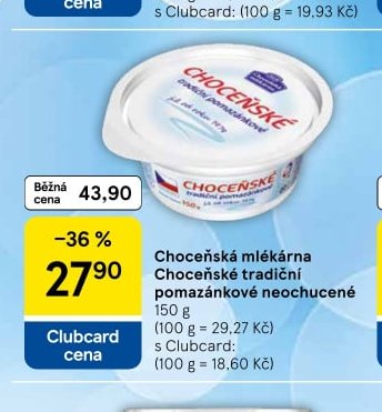 Choceňské tradiční pomazánkové neochucené