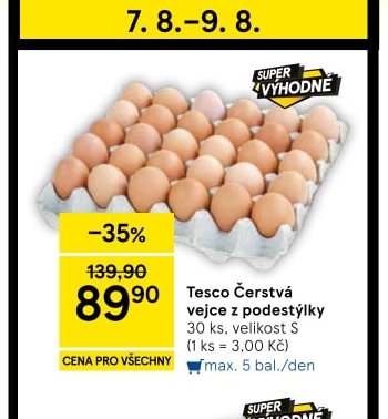 Tesco Čerstvá vejce