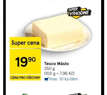 Tesco Máslo