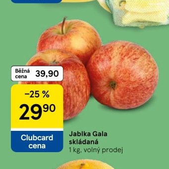 Jablka Gala skládaná