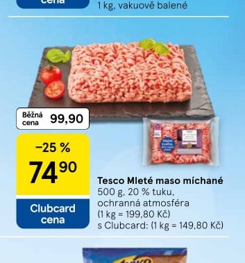 Tesco Mleté maso míchané