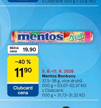 Mentos Bonbony