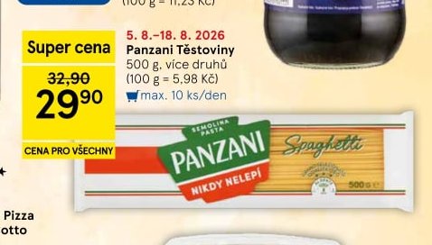 Panzani Těstoviny