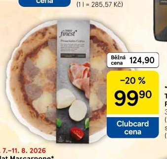 Tesco Finest Pizza Prosciutto Cotto