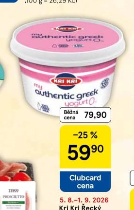 Kri Kri Řecký jogurt 0% tuku
