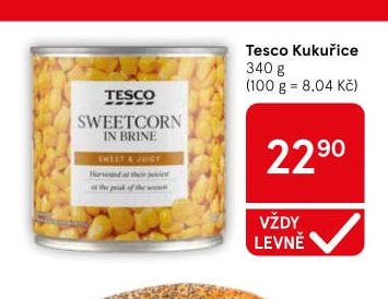 Tesco Kukuřice