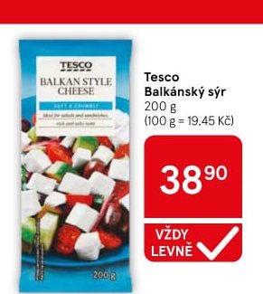 Tesco Balkánský sýr