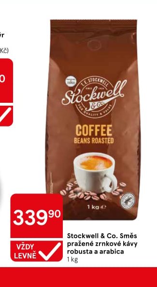 Stockwell & Co. Směs pražené zrnkové kávy