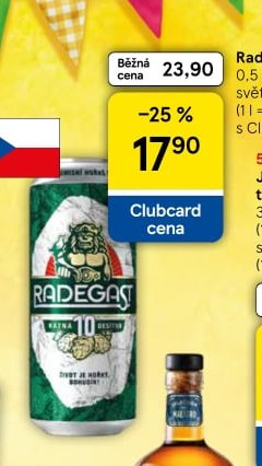 Radegast Rázná 10 0,5 l, plech, světlé výčepní