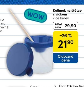 Kelímek na štětce s víčkem více barev