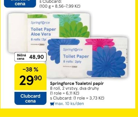 Springforce Toaletní papír
