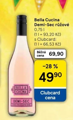 Bella Cucina Demi-Sec růžové
