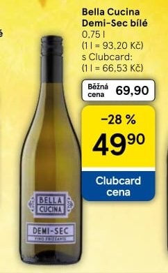 Bella Cucina Demi-Sec bílé