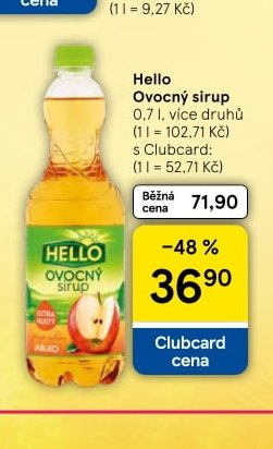 Hello Ovocný sirup