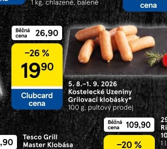 Uzeniny Grilovací klobásky