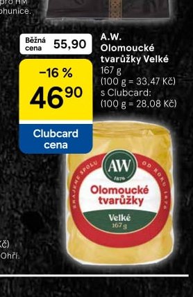 A.W. Olomoucké tvarůžky Velké