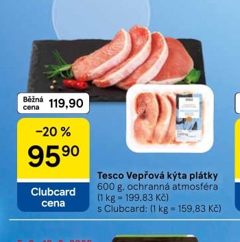Tesco Vepřová kýta plátky