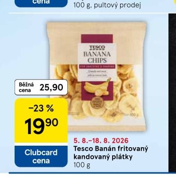 Tesco Banán fritovaný