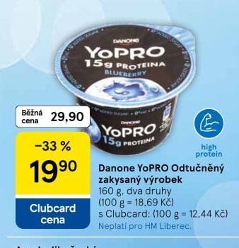 Danone YoPro Odtučněný zakysaný výrobek