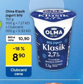 Olma Klasik jogurt bílý