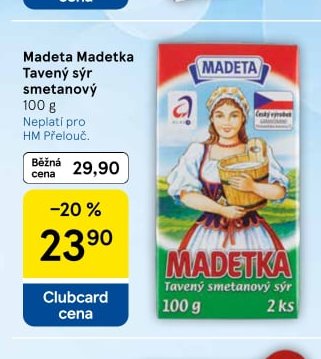 Madeta Tavený sýr smetanový