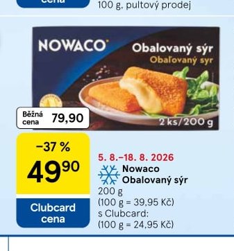 Nowaco Obalovaný sýr