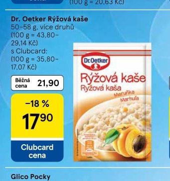 Dr. Oetker Rýžová kaše