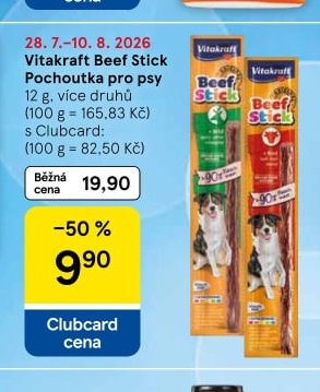 Vitakraft Beef Stick Pochoutka pro psy