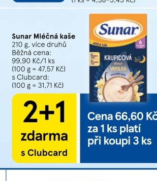 Sunar Mléčná kaše