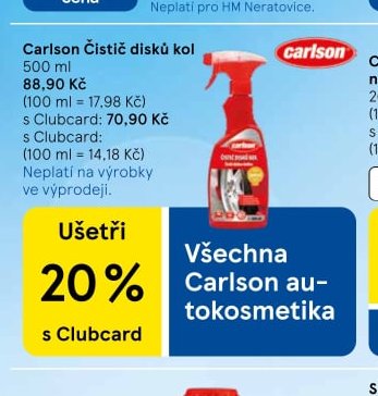 Carlson Čistič disků kol