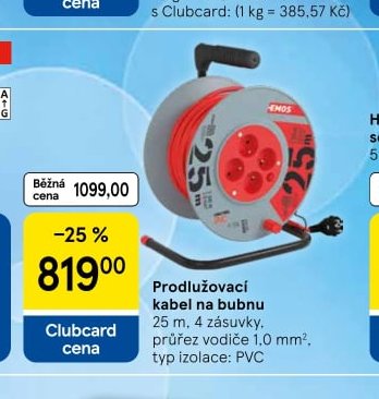 Prodlužovací kabel na bubnu