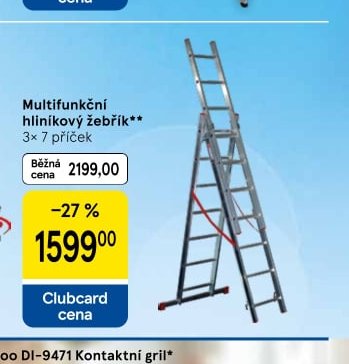 Multifunkční hliníkový žebřík