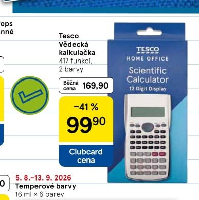 Tesco Vědecká kalkulačka