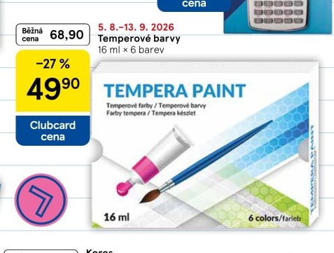 Temperové barvy 16 ml x 6 barev