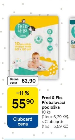 Fred & Flo Přebalovací podložky 10 ks