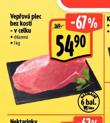 Vepřová plec bez kosti