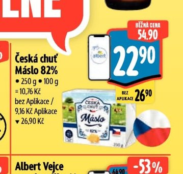 Česká chuť Máslo 82%